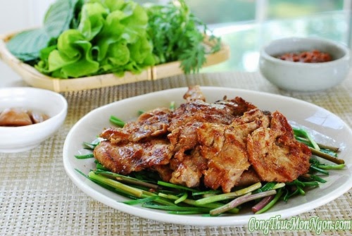 Thịt lợn nướng kiểu Hàn thơm nức mũi