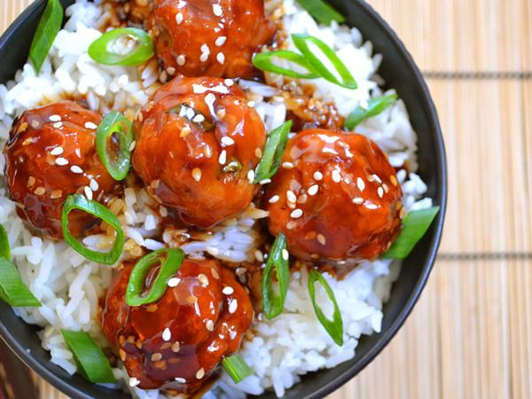 Thịt viên xốt Teriyaki đổi món cho cả nhà