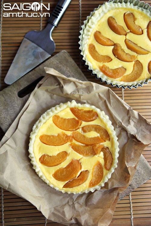 Thơm ngon, đẹp mắt bánh tart đào