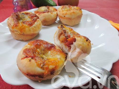 Thử làm bánh pizza cupcake nào!