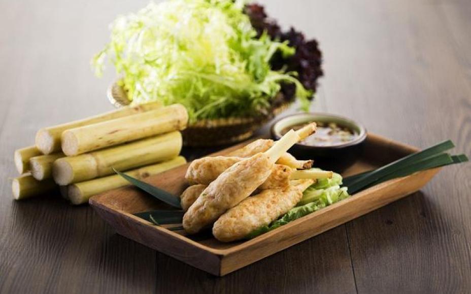 Thử ngay chạo tôm bao mía nướng - món ăn kích thích vị giác