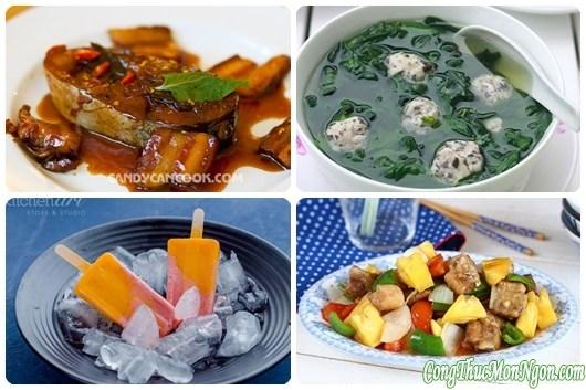 Thực đơn tuần mới xua tan nắng nóng