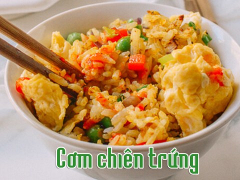 thuong thuc com chien trung ngon mieng Thưởng thức cơm chiên trứng ngon miệng