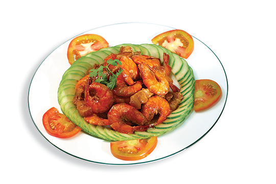 Tôm ram thịt ba chỉ