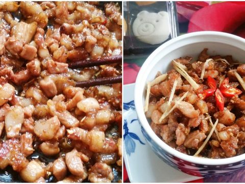 troi com voi thit kho mam ruoc dam da Trôi cơm với thịt kho mắm ruốc đậm đà