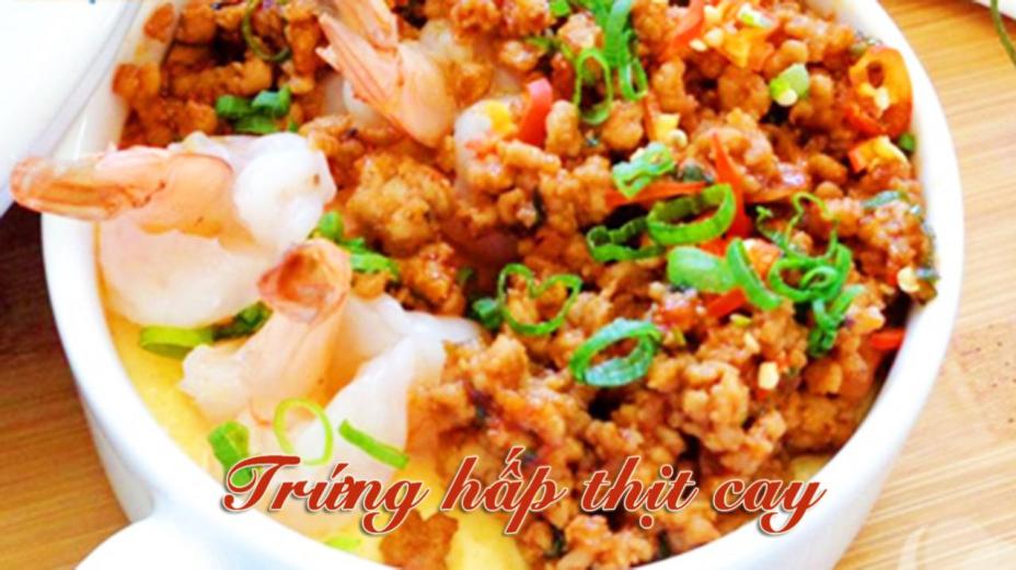 Trứng hấp thịt cay vừa ngon lại rẻ