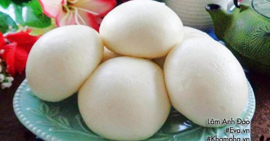 Tự làm bánh bao nhân phô mai chảy siêu hot cho cả nhà ăn sáng