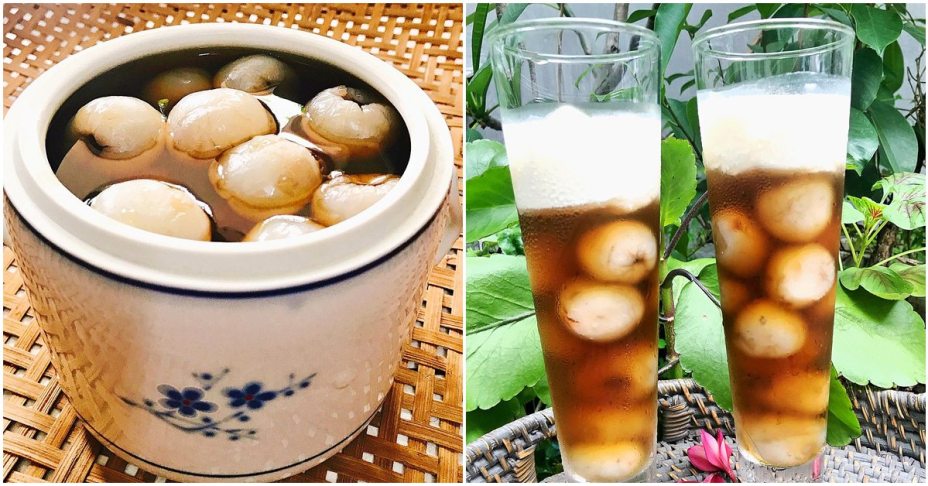 Tự làm siro vải đường đen giải khát ngày hè