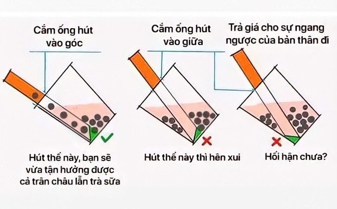 Vì sao ống hút trân châu phải có một đầu nhọn