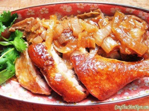 vit om hanh tay la mieng ma ngon Vịt om hành tây lạ miệng mà ngon