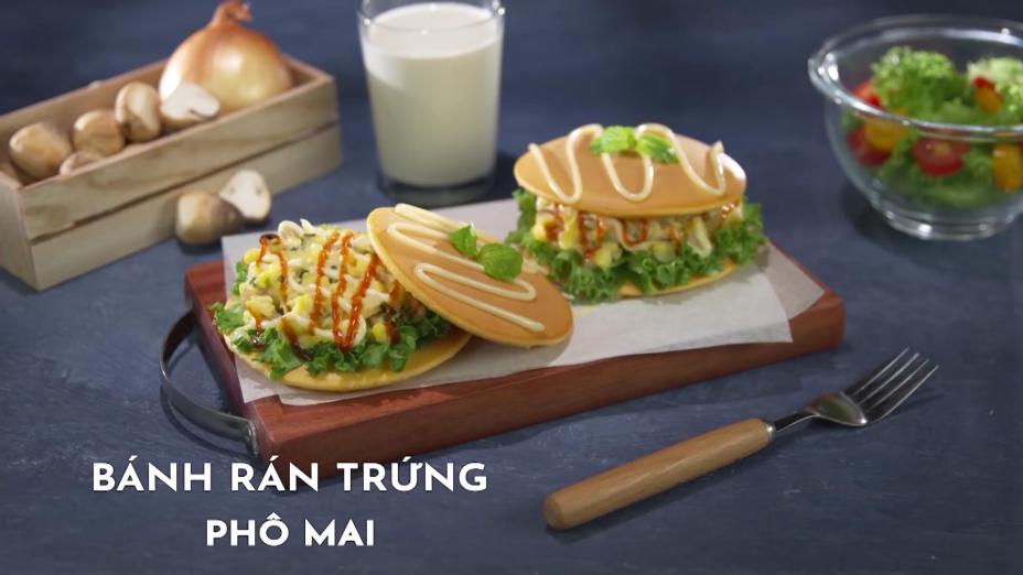 Banh ran trung pho mai 2 Bánh rán trứng phô mai