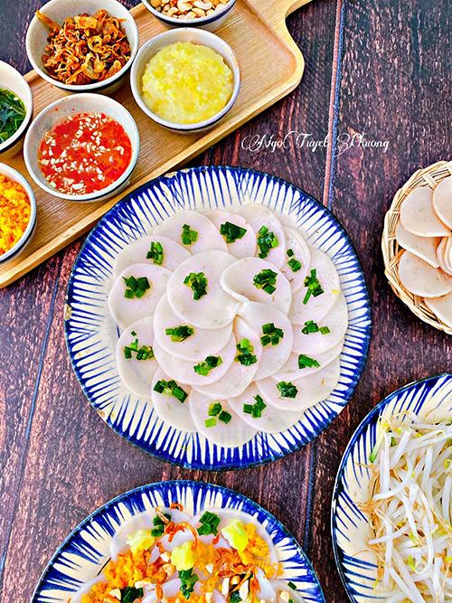 Bánh bèo làm từ bánh phồng tôm