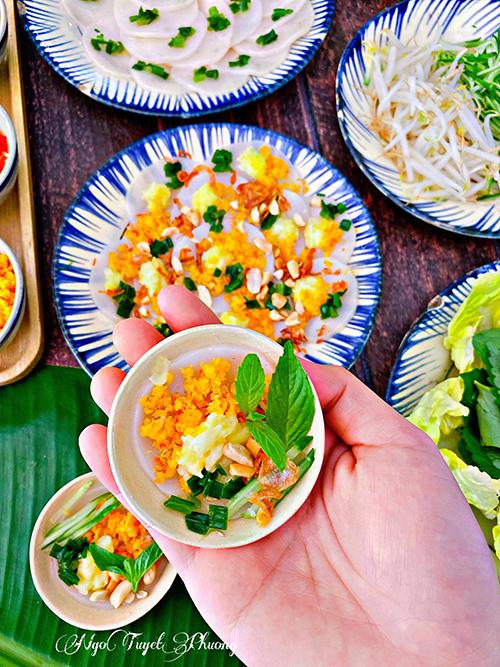 Bánh bèo làm từ bánh phồng tôm