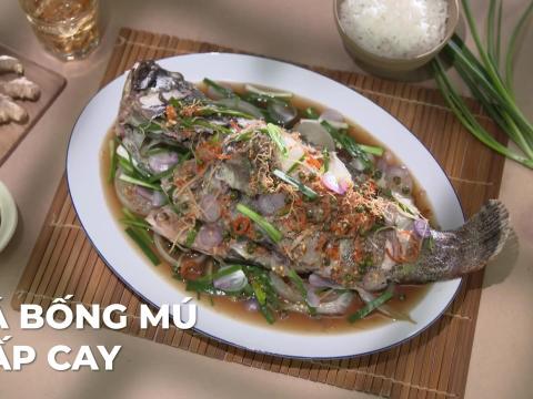 Ca bong mu hap cay Cá bống mú hấp cay