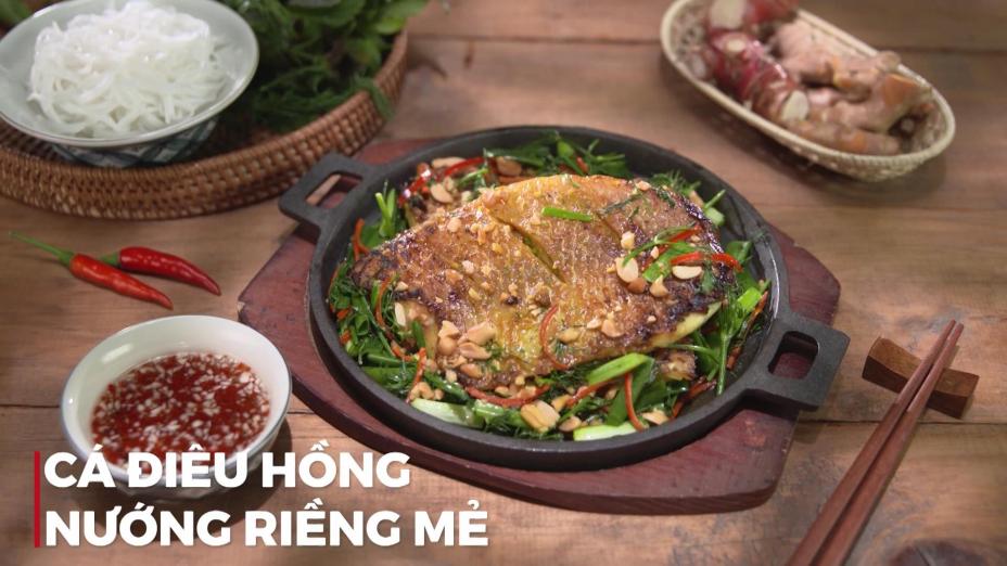 Cá điêu hồng nướng riềng mẻ