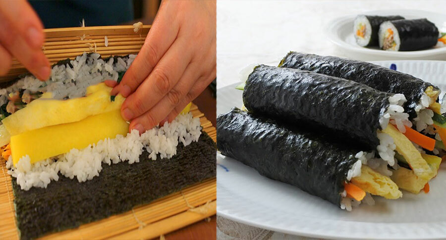 Cách làm kimbap ngon, không bị tanh chuẩn vị Hàn Quốc