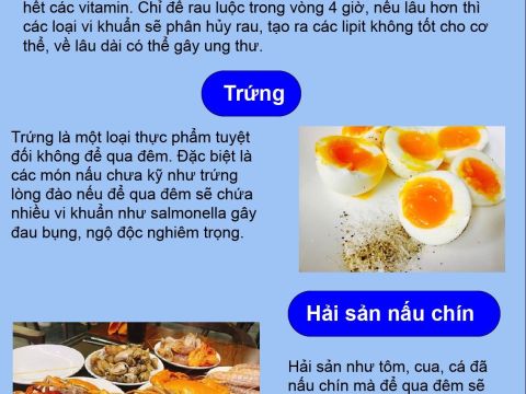 nhung mon an tuyet doi khong de qua dem du co duoc cat trong tu lanh Những món ăn tuyệt đối không để qua đêm dù có được cất trong tủ lạnh