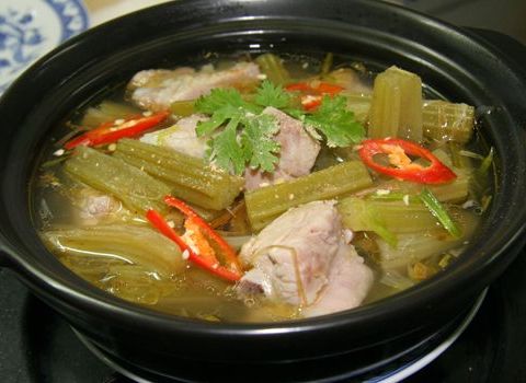 la mieng cay atiso nau canh Lạ miệng cây atisô nấu canh