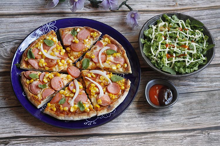 Cách làm pizza không cần lò nướng