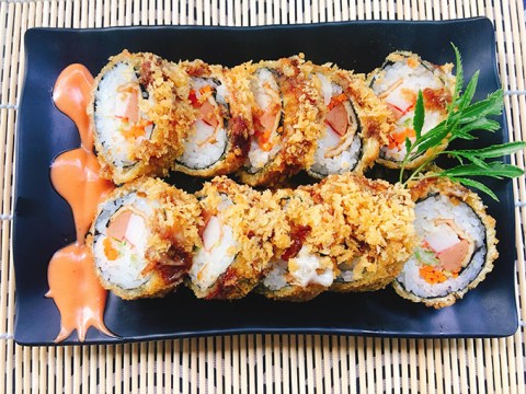 kimbap chien Kimbap chiên xù