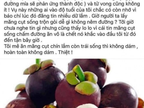 an mang cut song voi duong gay ngo doc Ăn măng cụt sống với đường gây ngộ độc?