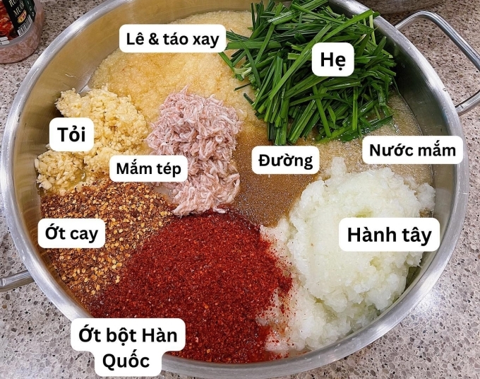 Công thức muối kim chi 'nhanh lên men' của Tăng Thanh Hà