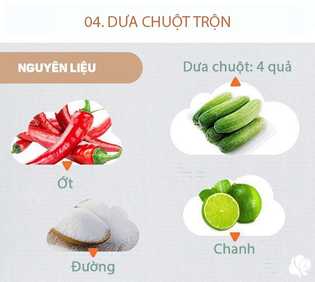 Hôm nay nấu gì: Chiều nắng nóng nấu toàn món đơn giản, dễ ăn, món chính cực trôi cơm