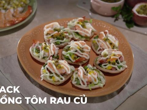 Snack phong tom rau cu Snack phồng tôm rau củ