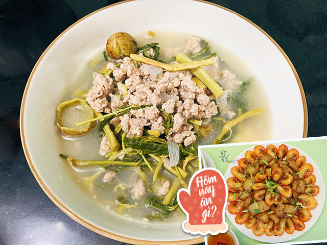 Hôm nay nấu gì: Bữa cơm chiều có loại rau tên lạ nhưng ăn cực ngon, thêm món chính đưa cơm miễn chê