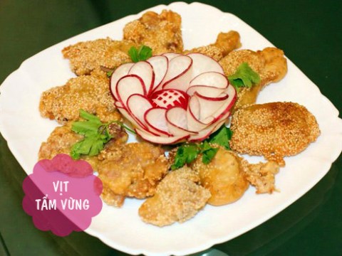 com chieu ngon voi vit tam vung canh bi do Cơm chiều ngon với vịt tẩm vừng, canh bí đỏ