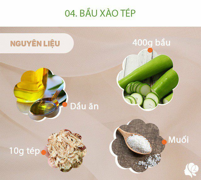 Hôm nay nấu gì: Bữa chiều có món chính siêu giàu vitamin, món phụ thanh mát ăn là thích