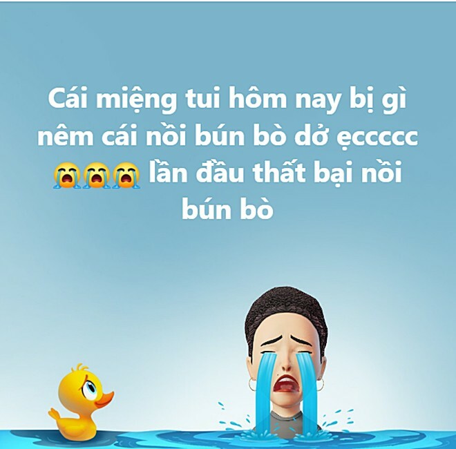 Lê Thúy hào hứng nấu bún nhưng thành phẩm 