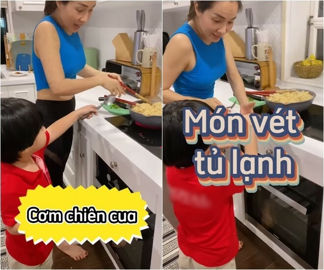 Vợ Hoàng Bách làm món vét tủ lạnh ngon ngất ngây, lúc nấu mẹ chồng phán: 