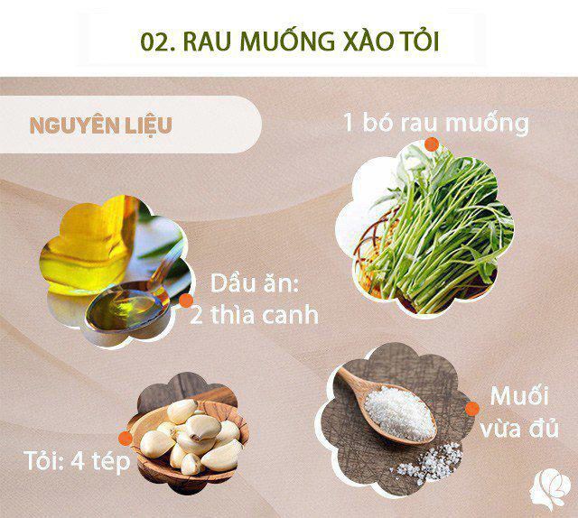 Thực đơn 4 món dễ chế biến, đi làm về muộn chỉ một lúc là xong