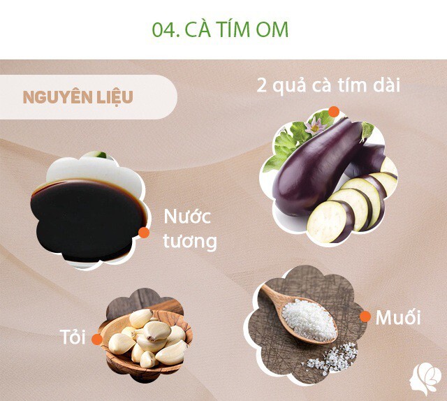 Thực đơn 4 món dễ chế biến, đi làm về muộn chỉ một lúc là xong