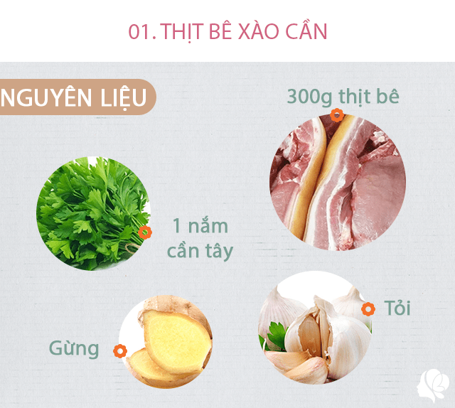 Thực đơn 4 món dễ chế biến, đi làm về muộn chỉ một lúc là xong