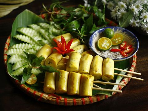 trung ga nuong thai lan Trứng gà nướng Thái Lan