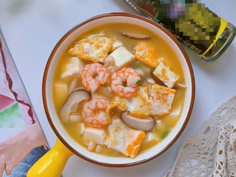 canh dau hu nau tom ngot ngon lai bo duong ca nha an khong con mot giot Canh đậu hũ nấu tôm ngọt ngon lại bổ dưỡng, cả nhà ăn không còn một giọt