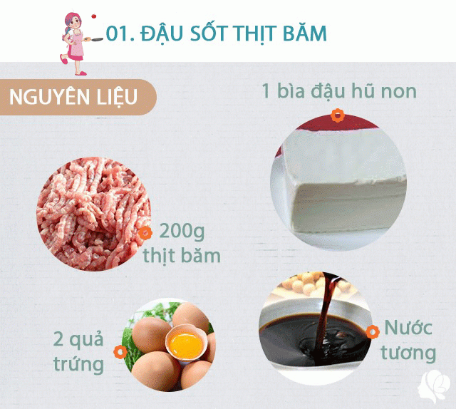 Hôm nay nấu gì: Bữa tối 3 món dễ nấu cho ngày thời tiết 