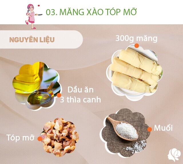 Hôm nay nấu gì: Bữa cơm 4 món bình dân nhưng ngon miệng, đủ dinh dưỡng