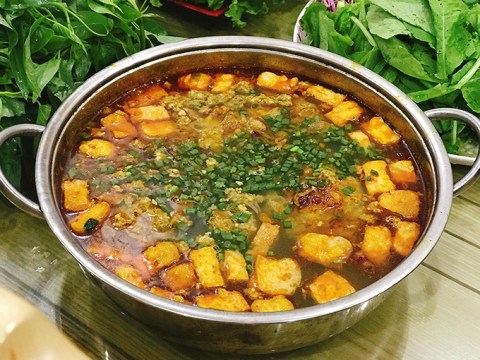 lau rieu cua bap bo Lẩu riêu cua bắp bò